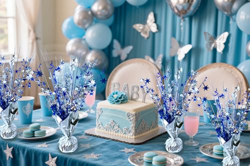 FUBININA 6 Pack Metallic Foil Spray Centerpiece Star Table Decoration Burst Table Centerpieces for Birthday Wedding Annive...