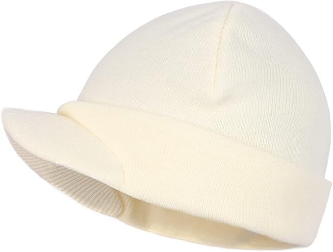 Zylioo Oversize Beanie Hats, XXL Big Size Ribbed Knit Cuffed Winter Hat for Cold Weather, Warm Skull Watch Cap
