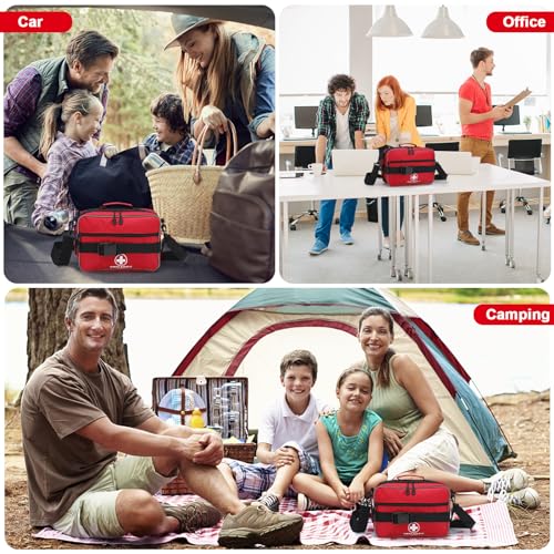 Poygik Premium 420 Piece Large First Aid Kit for Home, Car, Travel, Camping, Truck, Hiking, Sports, Office, Vehicle & Outd...