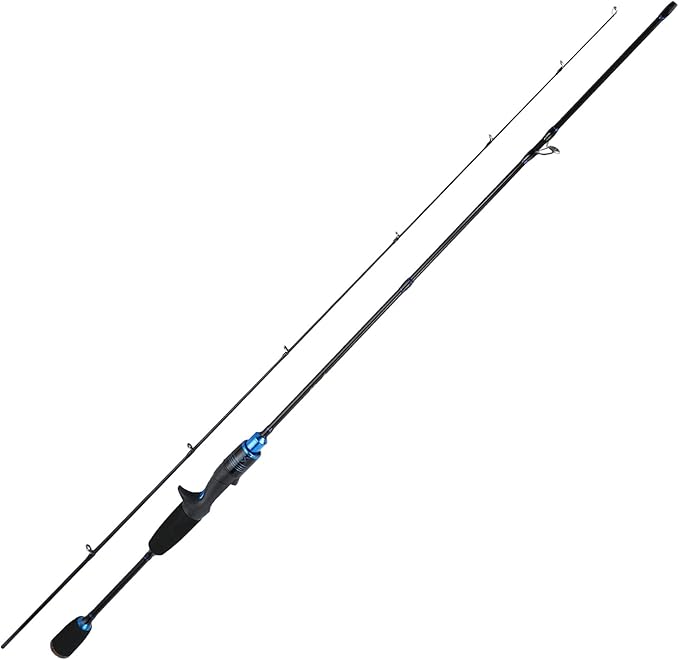 Sougayilang Fishing Rods Ultra-Sensitive Carbon Spinning Rods Blanks with Comfort EVA Grip Rod Handle 2 piecesTrout Rod