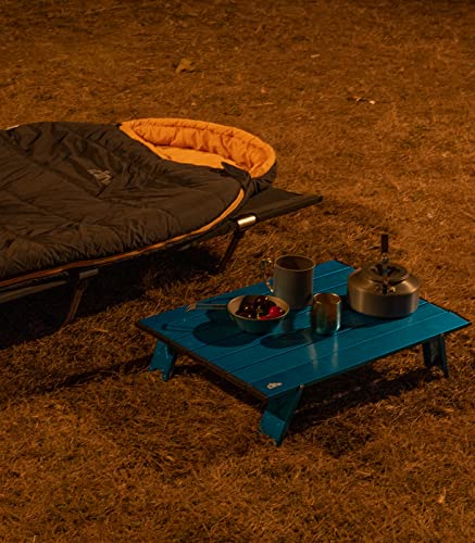 iClimb 1 Mini Folding Table and 1 Anti-Sinking Large Feet Chair Bundle, Ultralight Compact for Single Person Outdoor Backp...