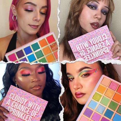 Tintark 30 Colors Makeup Eyeshadow Palette for Beauty & Matte Metallic Shimmer Pearl Glitter Eye Shadow Pallet & Rainbow C...
