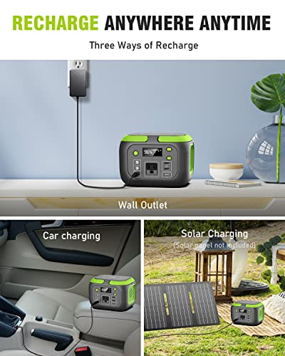 200W Portable Power Station, SinKeu 42000mAh Solar Generator With 110V AC Outlet, DC, USB C, USB QC3.0, 155Wh Backup Batte...