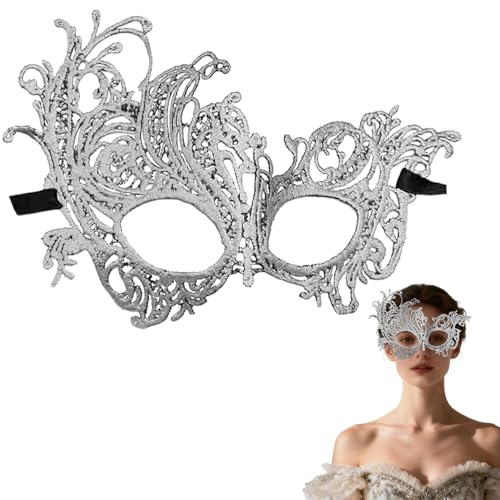 Gorbgle Venetian Lace Masquerade Mask for Women, Elegant Eye Mask for Carnival, Ball, Wedding, Mardi Gras Costume Party
