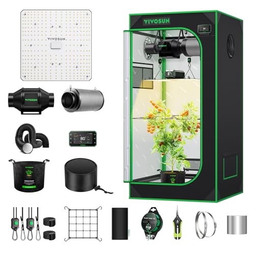 VIVOSUN GIY Smart Grow Tent System 2x2, WiFi-Integrated Grow Tent Kit, with Automate Ventilation and Circulation, Schedule...
