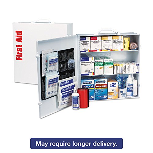 First Aid Only 90575 3-Shelf ANSI B+ and OSHA-Compliant First Aid Kit, 100-150-Person Emergency First Aid Kit for Business...