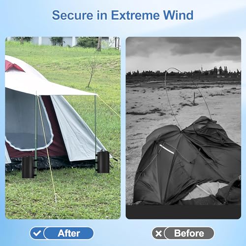 Canopy Water Weights Bag, 88 lb Tent 4 Leg Weights Bag, Portable 10L Water Bag Windproof Fixed Canopy Weights Bag, for Out...