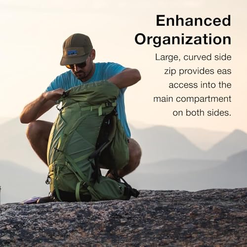Osprey Atmos AG 65L Men's Backpacking Backpack, Black, L/XL