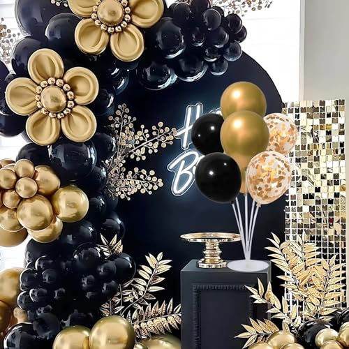 6 Set Balloon Stand Kit for Table Centerpieces With Balloon and Base Party Decorations for Birthday Wedding Retirement Gra...