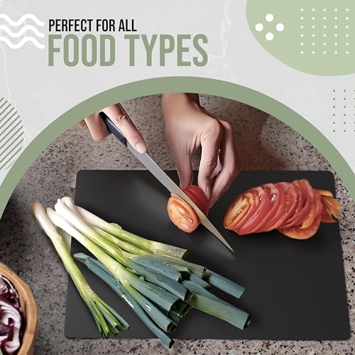 Crown Display Disposable Cutting Boards for Kitchen 25 Count Black Cutting Board 12 Inch X 17.5 Inch Flexible Cutting Boar...