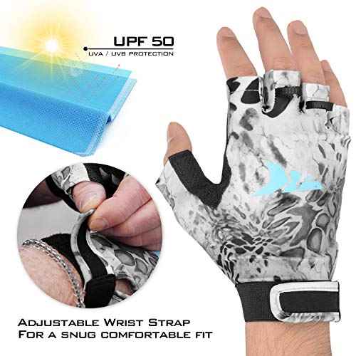 KastKing Gill Raker Gloves UPF50+ Fishing Gloves with UV Protection for Men or Women - Fishing, Outdoor, Kayaking, Rowing, Sailing, Canoeing, Hiking, Biking