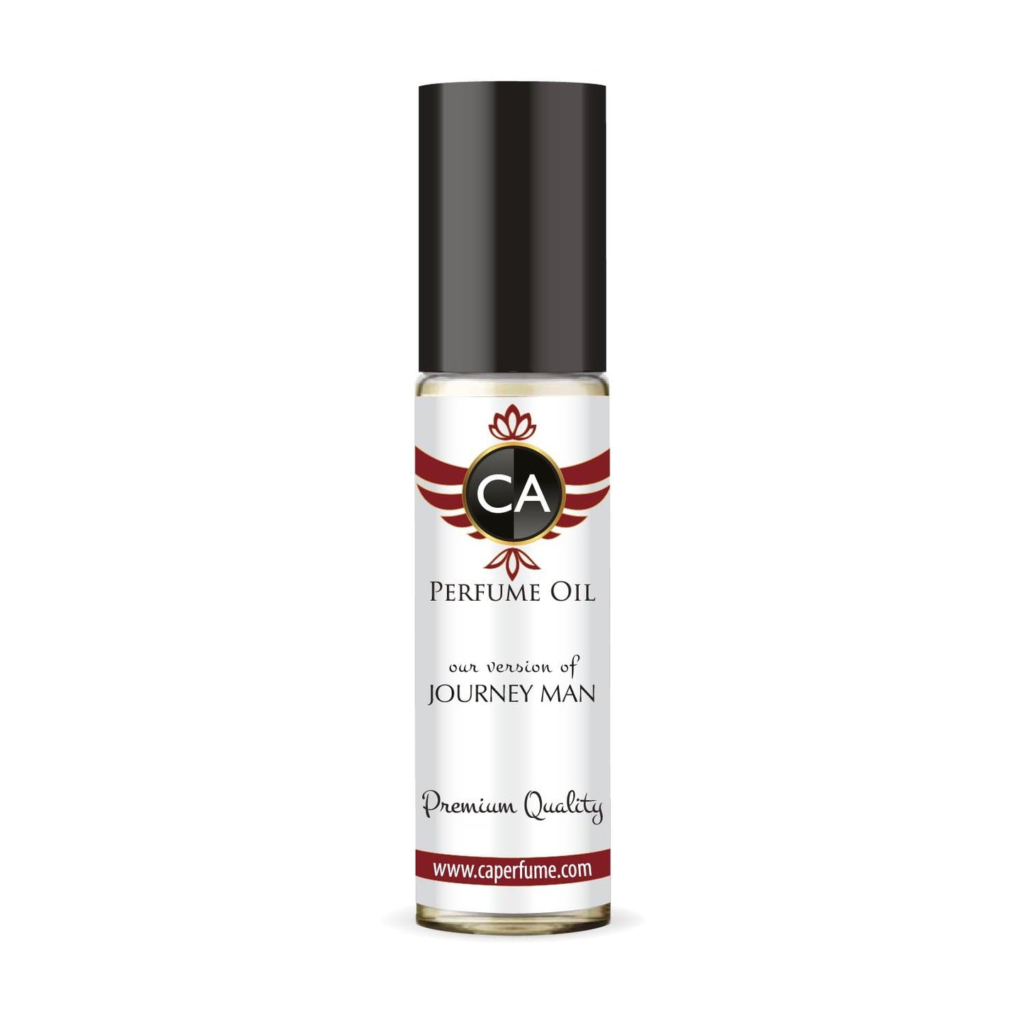 CA Perfume Impression of Journey Man for Men Perfume Oil Woody Spicy Scent Long Lasting Cologne for Men Travel Size TSA Ready Mini Parfum Body Oil Roll-on 0.33 Fl Oz 10ml