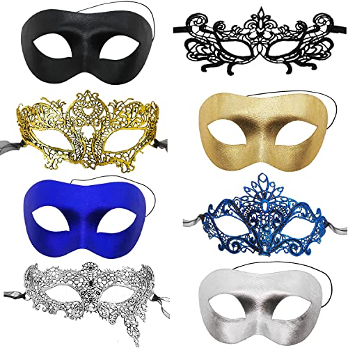 CNYMANY Women's Sexy Flexible Lace Masks Eye-mask for Ball Party Venetian Masquerade Costume