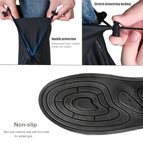 Waterproof Boot Covers, Reusable Rain Shoe Covers Non-Slip Waterproof Shoes Boots for Outdoor Cycling Camping Fishing Travel