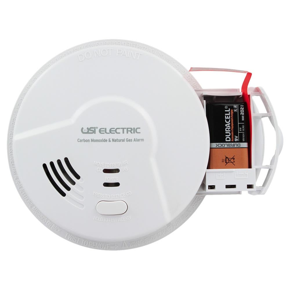 Universal Security Instruments Natural Gas and Carbon Monoxide Detector with Battery Backup (MCN108), with Wholesalehome Cloth