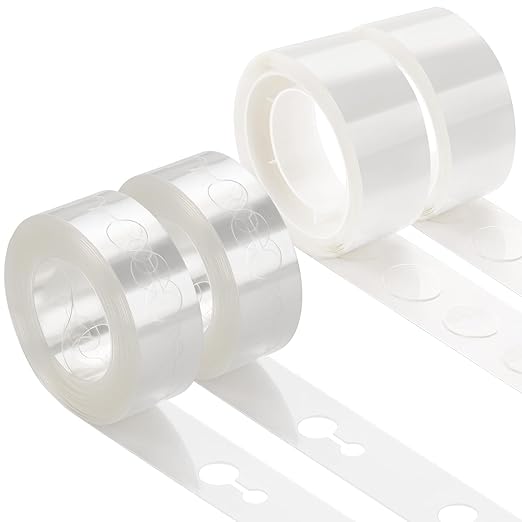 KICNIC Balloon Arch Strip Kit for Garland, 32.8 Feet Balloon Tape Strips and 200 Glue Point Dot Stickers for Party Wedding...