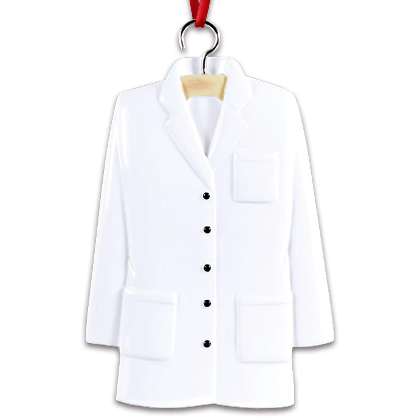 3D Personalized White Coat Ornament 2025 | Custom Christmas Tree Gift Name & Year for Doctors, Nurses, Pharmacists, Veterinarians, Dentists, and Medical Students | Lab Coat Ceremony School Graduates