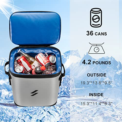 ROCKBROS Backpack Cooler Bag Insulated Leak-Proof Soft Cooler Waterproof 30 Can Portable Large Backpack with Cooler for Ca...