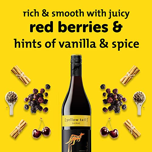 [ yellow tail ] Shiraz, South Eastern Australia Red Wine, 750 ml Bottle