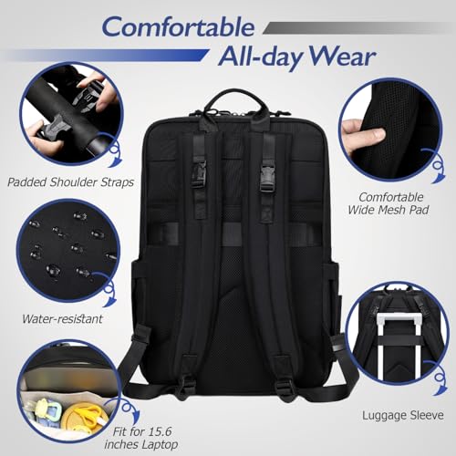 LORADI Dad Diaper Backpack, 34L Large Capacity with Stroller Buckles, Luggage Sleeve and 3 Insulated Pockets, Tactical Style