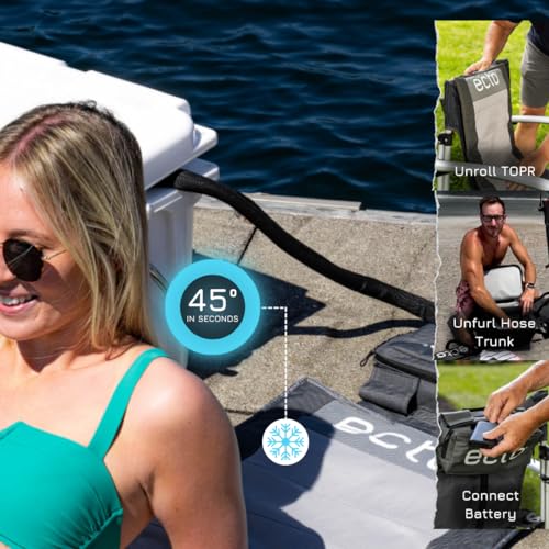 Ecto TOPR Cooling Cushion, Cools Down 45 Degrees up to 10 Hours, Battery Powered for Chair, Bleacher, Car Seat, Camping, G...