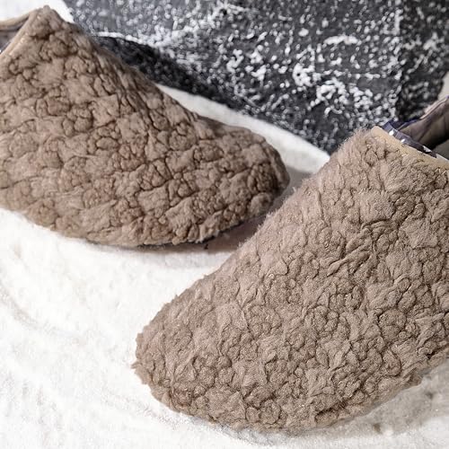 House Slippers for Women Men Slipper Winter Warm Thermal Sock Shoes Soft Lightweight Slip-On Indoor Outdoor