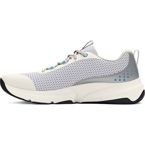 Under Armour Women's Dynamic Select, (101) White/Metallic Silver/Capri, 7.5, US