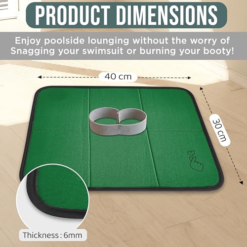 2 Pack Neoprene Portable Lightweight Mini Folding Mat - Waterproof Soft Cushion - Moisture Proof Design for Comfort - Foam...
