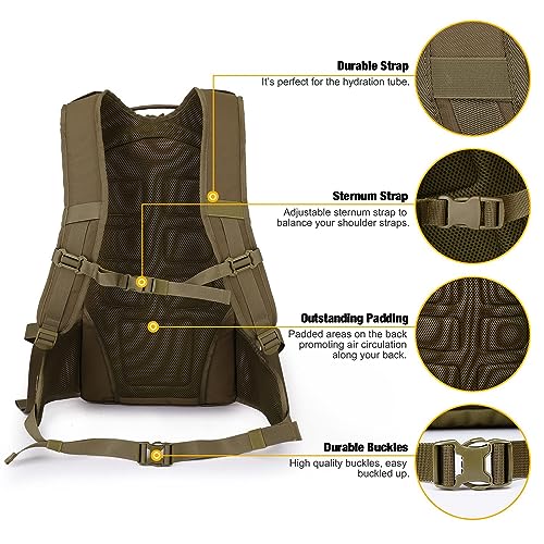 Mardingtop 28L/35L Tactical Backpacks Molle Hiking daypacks for Camping Hiking Military Traveling Motorcycle