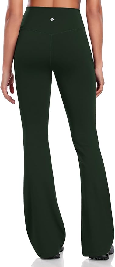HeyNuts Harmony Flare Leggings 29"/30.5"/32.5"/34.5", High Waisted Tummy Control Wide Leg Bootcut Yoga Pants Lounge Soft