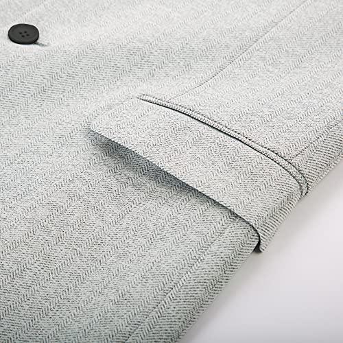 PJ PAUL JONES Men's Herringbone Blazer Jacket Lightweight Casual Knit Sport Coat