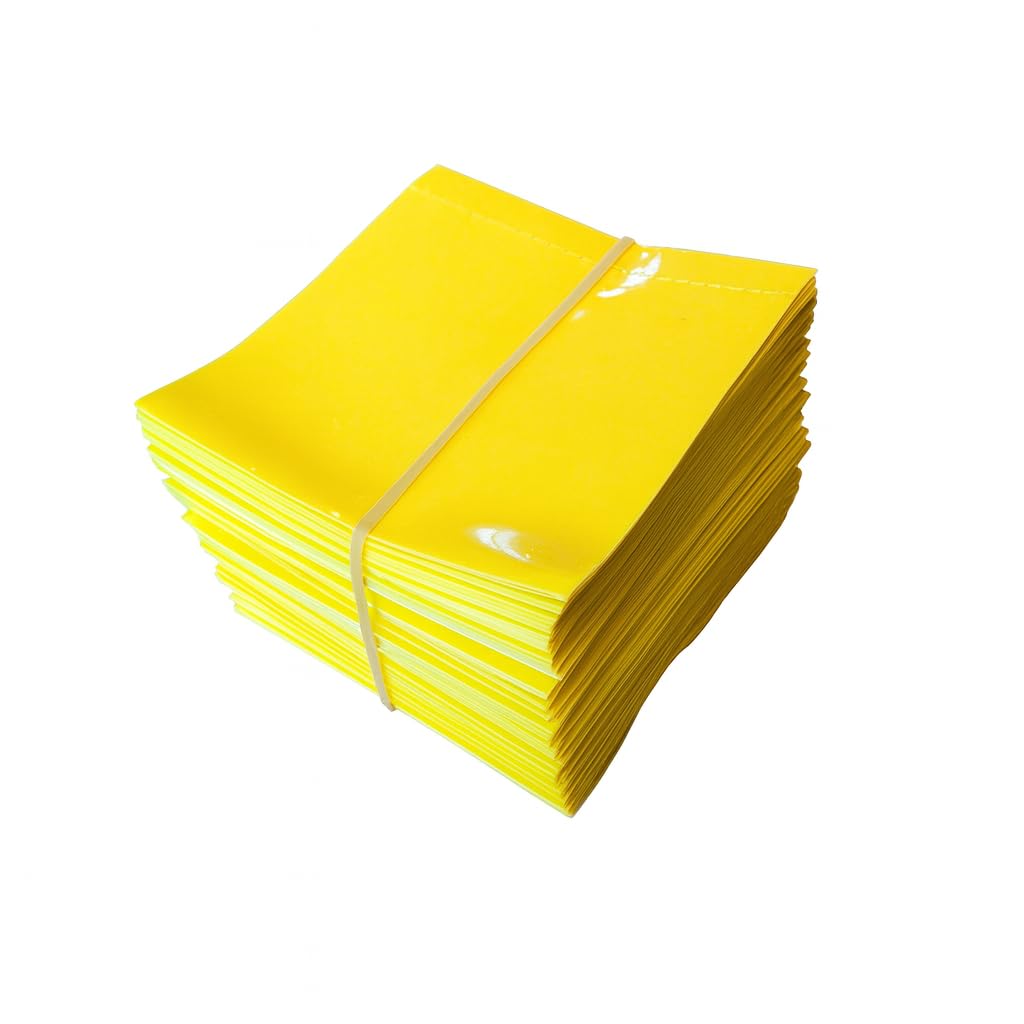 Supplement and Supply 45 x 52 mm Yellow Perforated Shrink Band for Hot Sauce Bottles and Other Liquid Bottles Fits 3/4" to 1" Diameter - Pack of 1,000