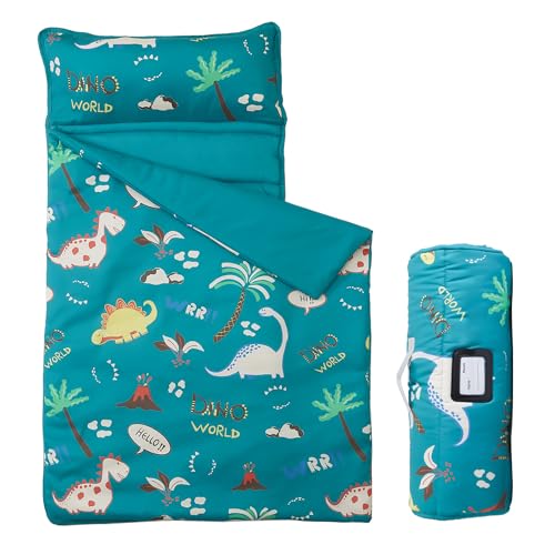 MORAIS Toddler Nap Mat with Pillow and Blanket, 52" x 20" Lightweight and Soft Nap Mat for Preschool, Daycare, Travel Slee...