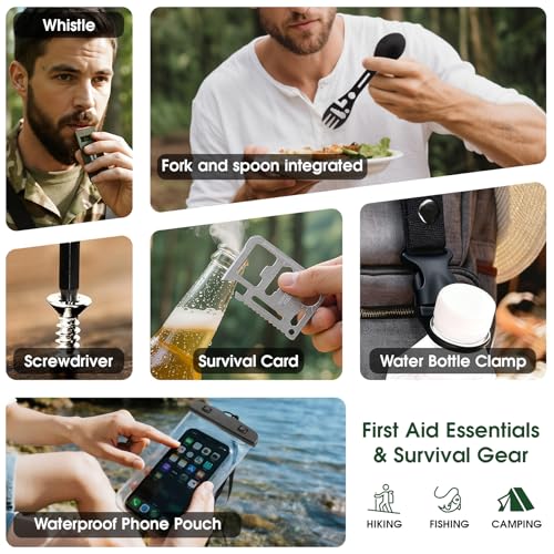 Survival Kit Advent Calendar 2025 Adults Men, 24-Day Christmas Countdown Advent Calendars with Emergency Survival Gear Fis...
