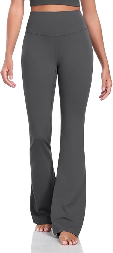 HeyNuts Harmony Flare Leggings 29"/30.5"/32.5"/34.5", High Waisted Tummy Control Wide Leg Bootcut Yoga Pants Lounge Soft