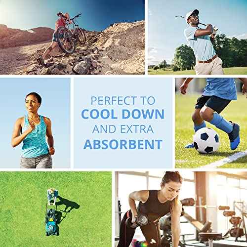FROGG TOGGS Chilly Pad Pro Soft Microfiber Instant Cooling Towel, Machine Washable