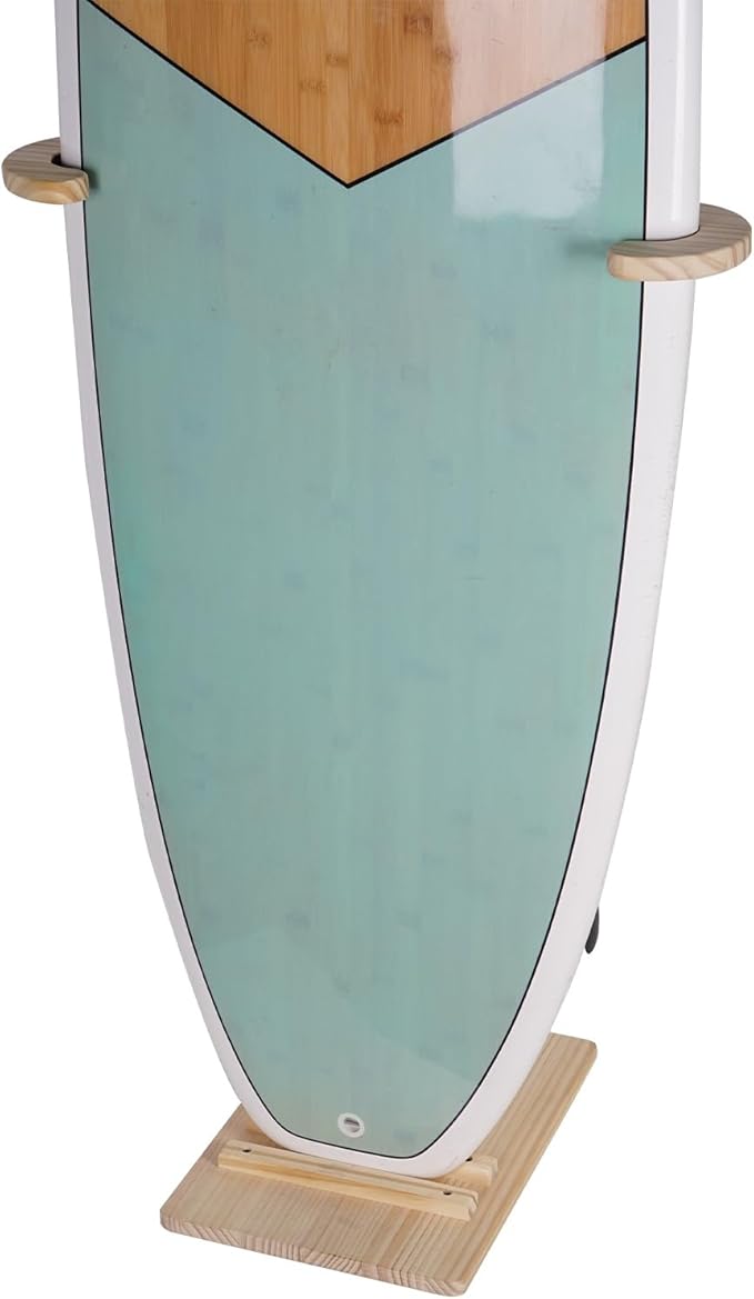 LINGVUM Surfboard Stand Rack, Sturdy Rack with Floor-Standing Design, Vertical Surfboard Holder, Storage & Display for Sho...