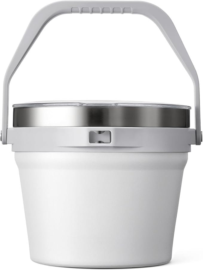 COKTIK 7L Insulated Ice Bucket with Lid，Double Wall Vacuum Stainless Steel Beverage Bucket Keeps Frozen Longer，Holds 6 Lon...