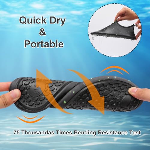 BARERUN Barefoot Quick-Dry Water Sports Shoes Aqua Socks for Swim Beach Pool Surf Yoga for Women Men