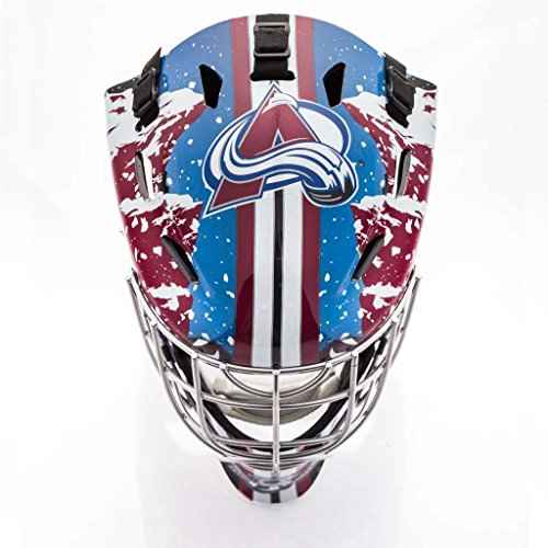 Franklin Sports Team Licensed NHL Hockey Goalie Face Mask - Goalie Mask for Kids Street Hockey - Youth NHL Team Street Hockey Masks