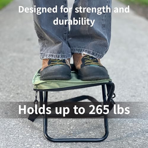 Arimanile Folding Camp Stool, Lightweight Foldable Camping Stool, Compact Mini Chair for Outdoor Activities, Hiking, Fishi...