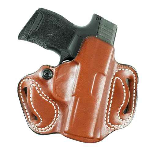 DeSantis Gunhide 086, Mini Slide, Belt Holster, Fits SIG SAUER P365, RH, Tan Leather 086TA8JZ0