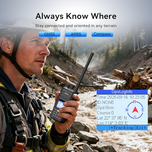 Retevis Ailunce HA2 Ham Radio with Bluetooth, APP Control, APRS/GPS, Dual Band Handheld Ham Radio, IP67 Waterproof, Aviati...