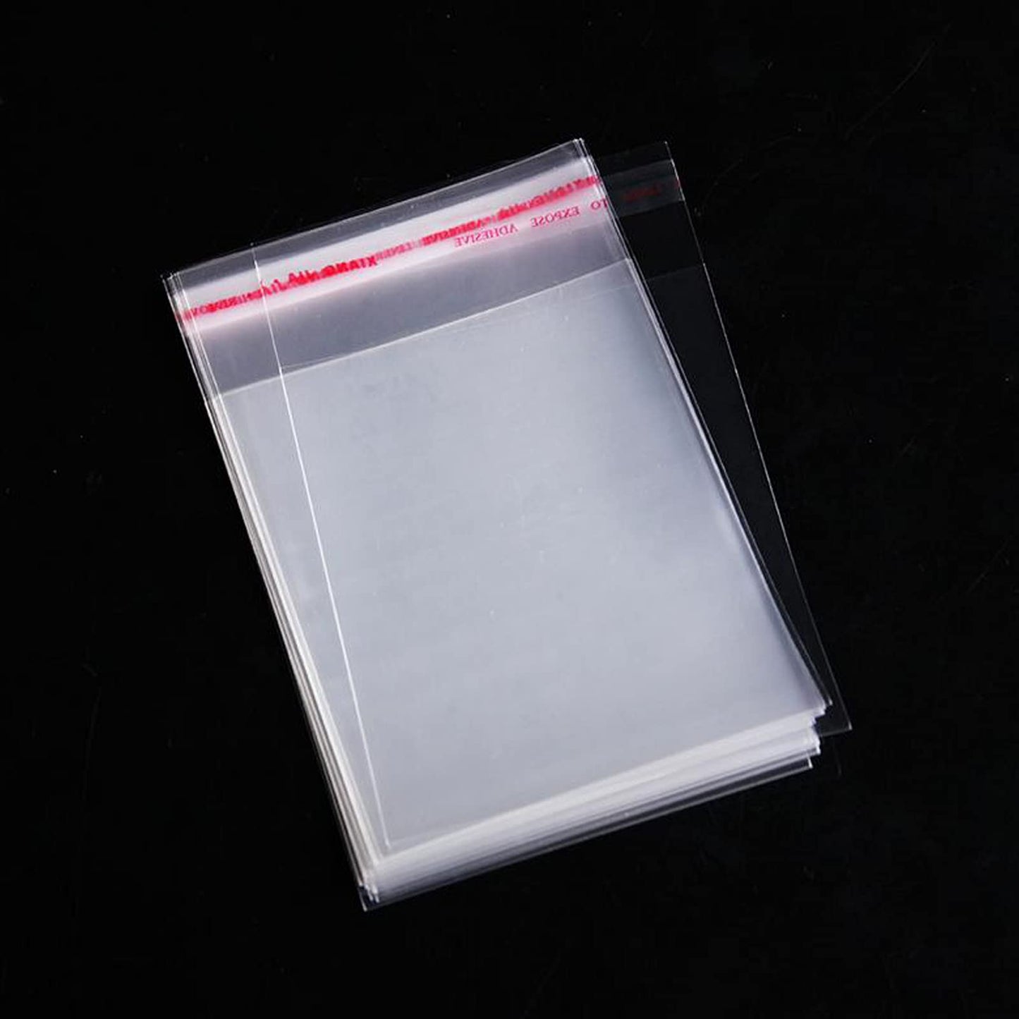 Aubeco 5x7 Inch 240Pcs Self Sealing Clear Cellophane Bags, Adhesive Cookie Treat Bag for DIY, Small Products, Food, and Gift Packaging