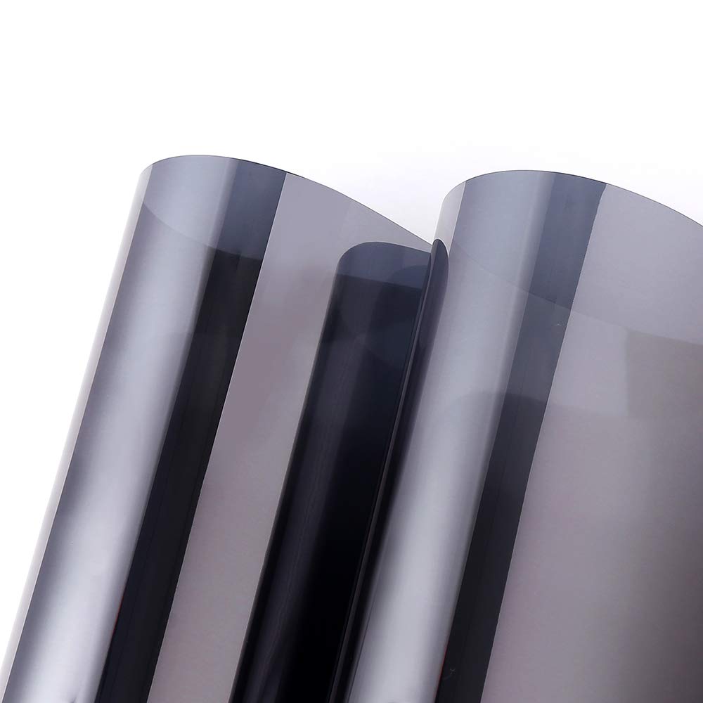 BDF 1SBK Window Film Static Cling Heat Rejection and Daytime Privacy Silver & Black - 35.4in X 14ft
