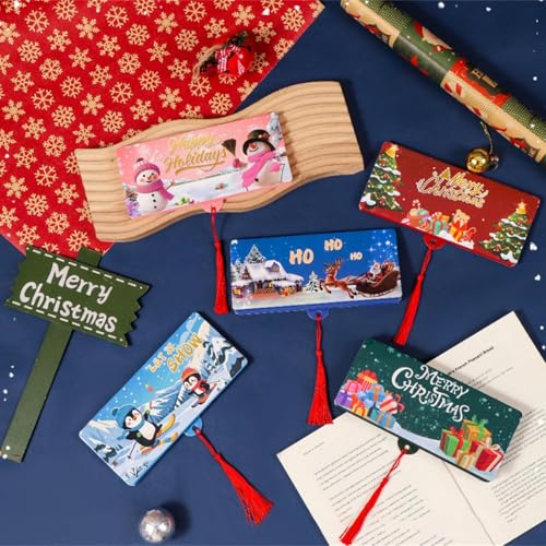 10 Section Santa Surprise Money Box Christmas Party Essential Nature Friendly Paper Gift Organiser for Festival Event Chri...