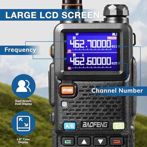 [Chirp Compatible] BAOFENG UV-5G Plus GMRS Handheld Radio, Long Range Rechargeable Two Way Radio, 999 Channels, with NOAA Weather Receiving, 2500mAh Battery USB-C Port, 8" & 15.5" Antennas, 2 Pack