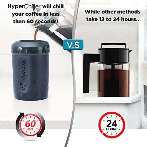 HyperChiller HC2BG Patented Iced Coffee/Beverage Cooler, NEW, IMPROVED,STRONGER AND MORE DURABLE! Ready in One Minute, Reu...