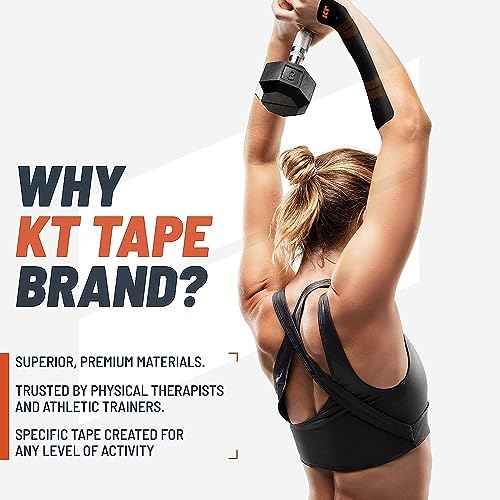 KT Tape, PRO Synthetic Elastic Kinesiology Athletic Tape, 150 Count, 10¡± Precut Strips, Sonic Blue