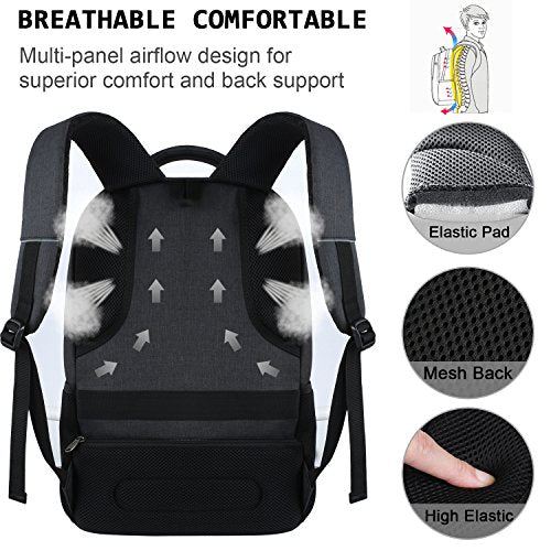 Laptop Backpack,Business Travel Anti Theft Slim Durable Laptops Backpack with USB Charging Port,Water Resistant College Co...